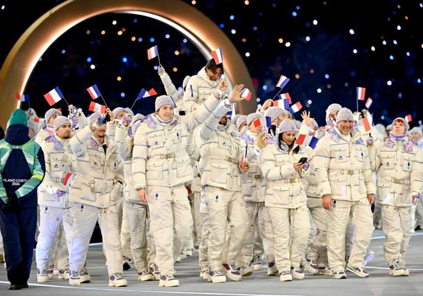 tim Francuske na otvaranju ZOI 2026