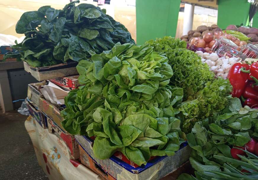 tržnica, povrće, salata