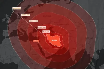 (MAPA) SKRIVENA ZVER PROBUDILA SVIJET Oružje koje Teheran ima može da sravni London i Pariz, dok „svemirski monstrum“ može da STIGNE I DO SRBIJE