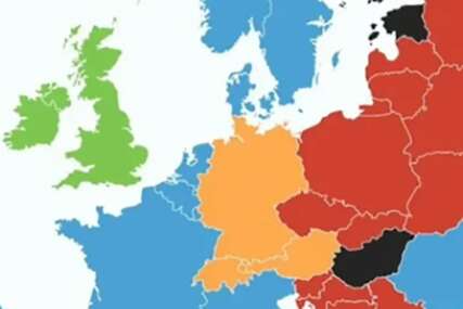 (VIDEO) "Srećno vam bilo sa tim" Nova mapa iznenadila sve, cijeli Balkan obojen u crveno