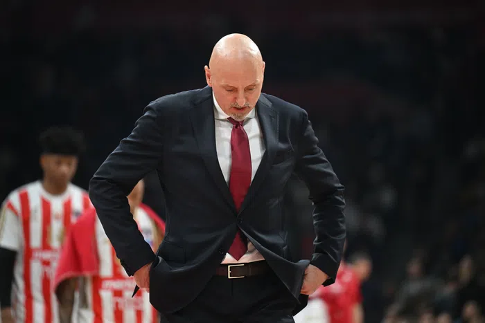 Saša Obradović, konferencija za medije uživo, prenos poslije meča Zvezda