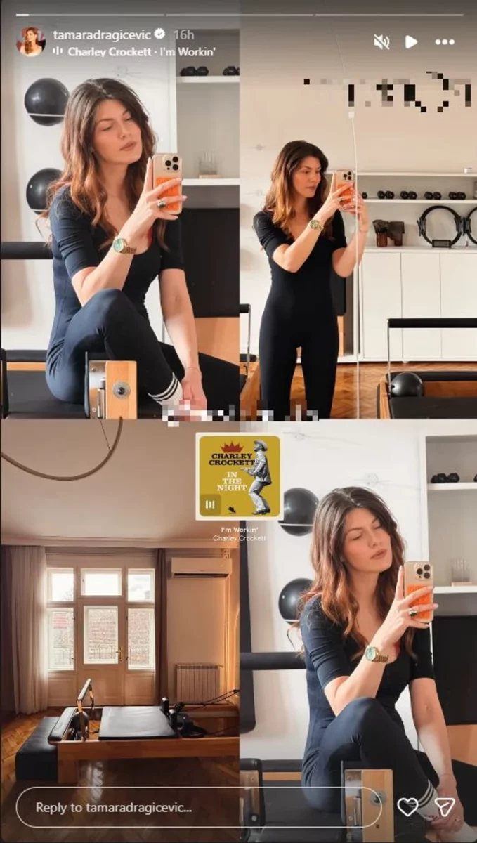 FOTO: TAMARADRAGICEVIC/INSTAGRAM/SCREENSHOT