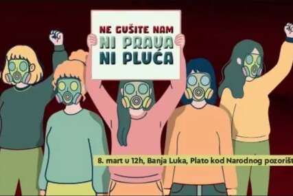 (FOTO) "Ne gušite nam ni prava ni pluća" Sutra Osmomartovski marš, ponesite i maske i pištaljke, jer vazduh je u Banjaci OTROVAN