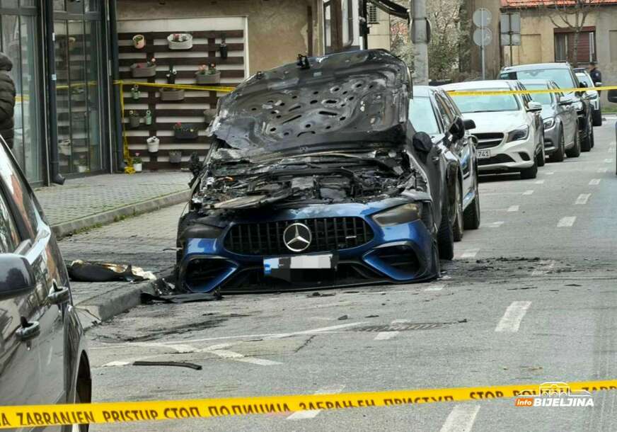(FOTO) POŽAR U BIJELJINI Gorjela 3 automobila, na teren izašli vatrogasci