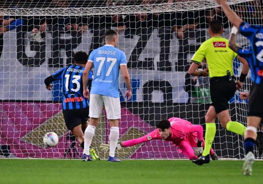 Lacio u finalu Kupa Italije: Mota odbranio 4 penala fudbalerima Atalante