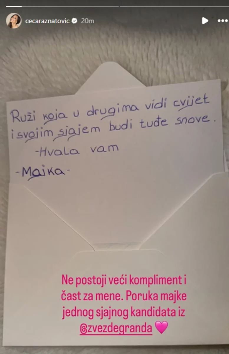 FOTO: CECARAZNATOVIC/INSTAGRAM/SCREENSHOT