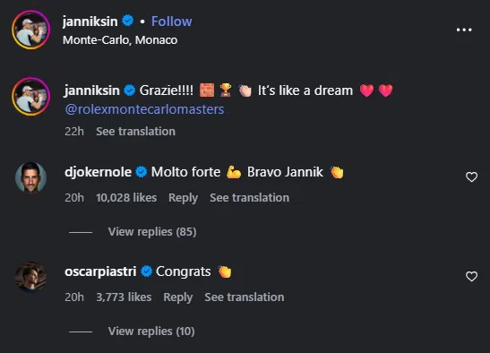 FOTO: JANNIKSIN/INSTAGRAM/SCREENSHOT