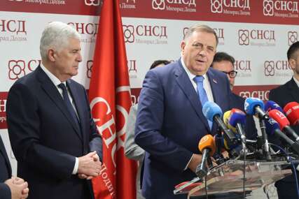 (VIDEO, FOTO) Dodik sa Čovićem: Očekujem ubjedljivu pobjedu na izborima, Šmit je kreten