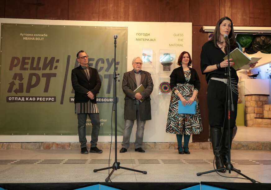 (FOTO) Otvorena izložba „Reci: Art - Otpad kao resurs” u Muzeju afričke umjetnosti u Beogradu