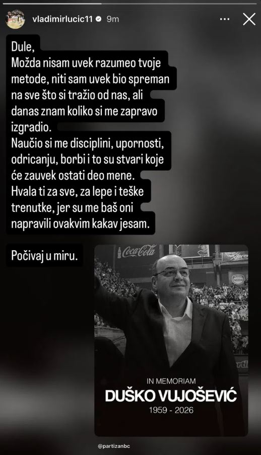 FOTO: VLADIMIRLUCIC/INSTAGRAM/SCREENSHOT