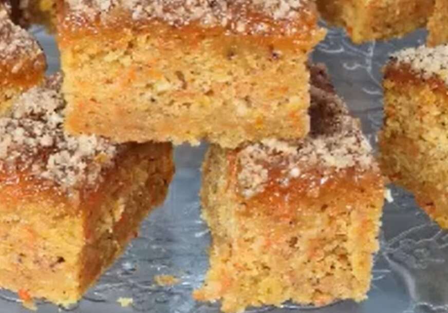 NOVI SLATKI DOŽIVLJAJ Sočne kocke sa šargarepom, ako ste sumnjali u ovaj slatkiš sad ćete biti ODUŠEVLJENI