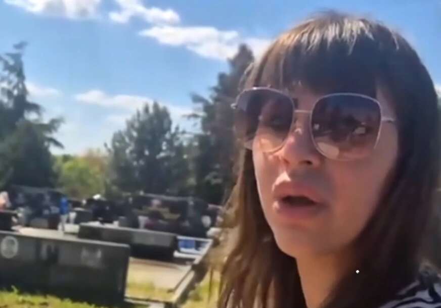 Miljana Kulić na groblju