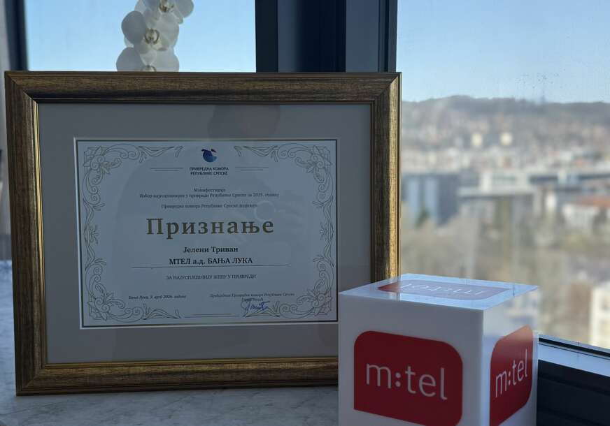 (FOTO) Najuspješnija žena u privredi Republike Srpske: Priznanje Jeleni Trivan za rezultate kompanije m:tel