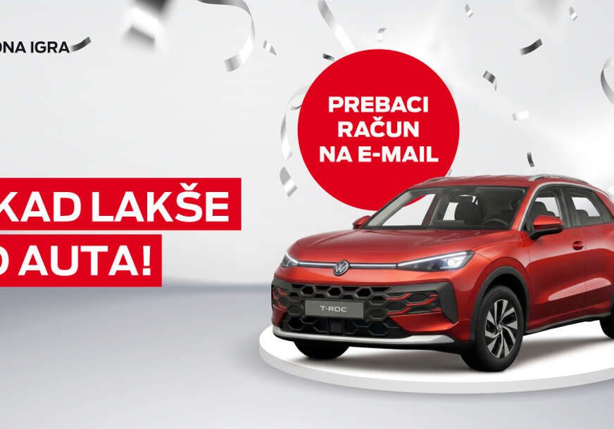 Jedna odluka, vrijedne nagrade - m:tel nagradna igra „Nikad lakše do auta“:  Aktivirajte uslugu dostave računa na e-mail i osvojite Volkswagen T-Roc i druge vrijedne nagrade