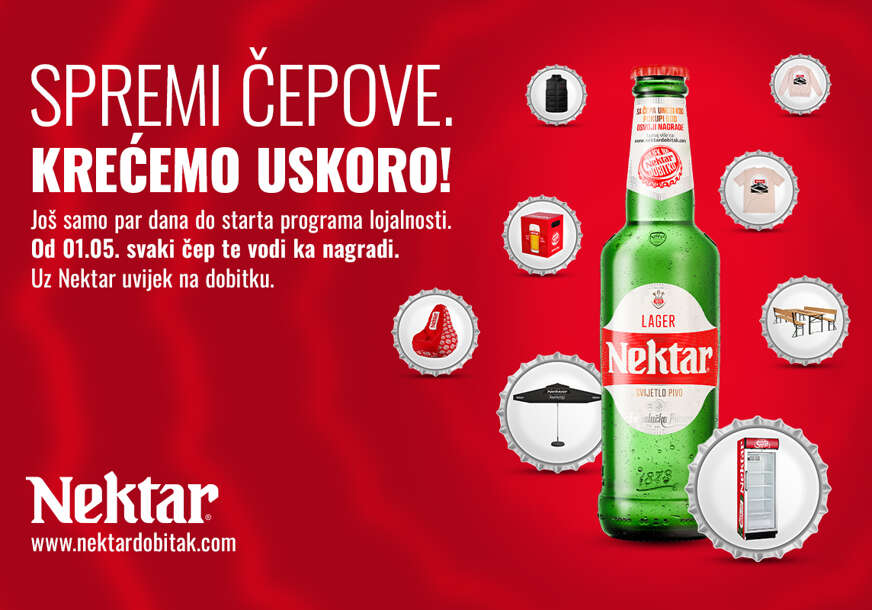Svaka boca, korak bliže nagradi: Uz Nektar svaka kupovina je korak ka sigurnom dobitku!
