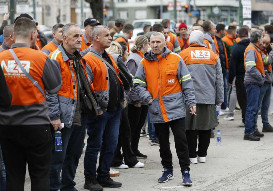 protest radnika Nove željezare Zenica
