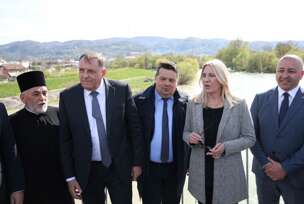 Most Česma otvoren, Milorad Dodik, Nenad Stevandic, Zeljka Cvijanovic