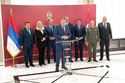 Dodik sa rukovodstvom Srpske kod Vučića: Promovišemo neutralnost, ali vojni savez Zagreba, Tirane i Prištine ugrožava bezbjednost Srba