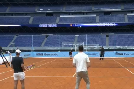 (VIDEO) Tu su bili Siner, Nadal, Florentino Perez: Na Santiago Bernabeu viđen najneobičniji teniski meč ikada