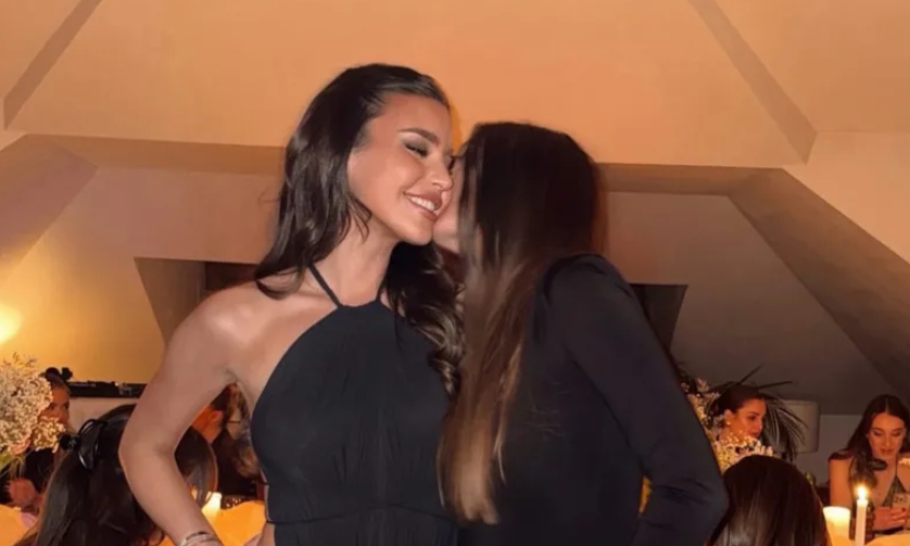 BLISTA NAKON RASKIDA Vlahovićeva bivša u haljini s prorezima slavila, Dušan joj nije ni čestitao