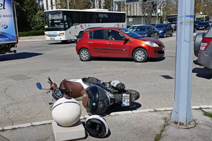 Nesreća u centru Banjaluke: Povrijeđen vozač motora