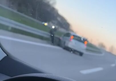 (VIDEO) Nesreća na autoputu Banjaluka - Gradiška: Na ulazu u tunel Klašnice automobil udario u zaštitnu ogradu