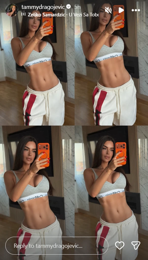 FOTO: TAMMYDRAGOJEVIC/INSTAGRAM/SCREENSHOT