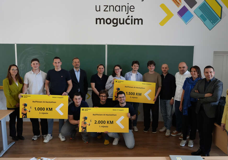 AI rješenja koja mijenjaju bankarstvo: Poznati pobjednici RAIFFEISEN AI HACKATHONA