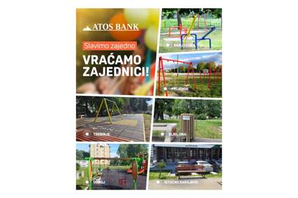 "Slavimo zajedno-vraćamo se zajednici" ATOS BANK obilježila 4. rođendan kroz društveno odgovornu kampanju u 6 gradova
