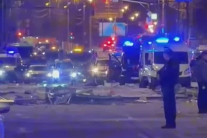 (VIDEO) Dronovi zasuli Moskvu: Pogođen luksuzni neboder, stanovi pretvoreni u RUŠEVINE