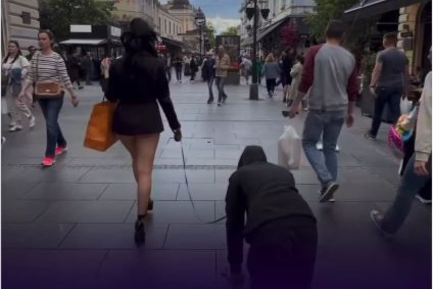 (VIDEO) ŠOKIRALA CIJELU SRBIJU Influenserka kroz Knez Mihajlovu prošetala momka na POVOCU