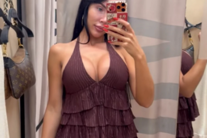 "Ovo je presedan" Aleksandra Subotić objavila selfi bez šminke, haljina jedva obuzdala bujno poprsje
