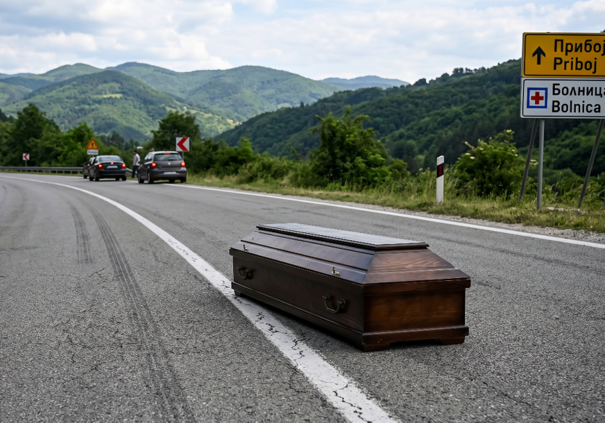 NESVAKIDAŠNJA SCENA Sanduk sa pokojnikom ispao nasred puta, prolaznici odmah pozvali nadležne