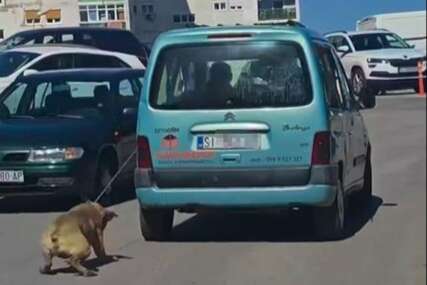 (UZNEMIRUJUĆE) “OVO JE DNO DNA” Muškarac zavezao PSA za automobil i vukao ga kroz grad