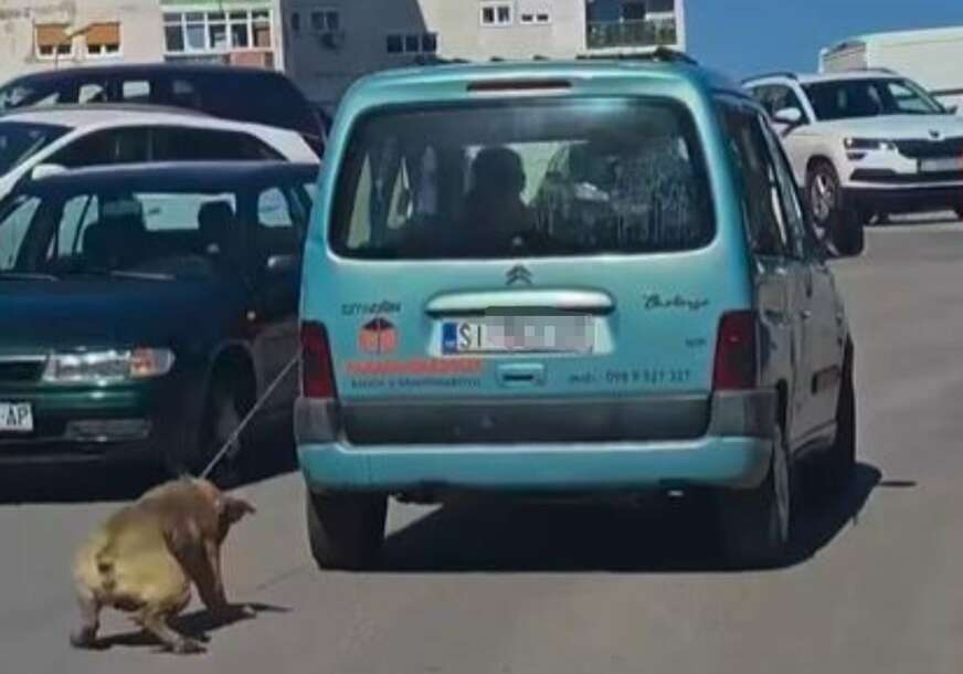 (UZNEMIRUJUĆE) “OVO JE DNO DNA” Muškarac zavezao PSA za automobil i vukao ga kroz grad