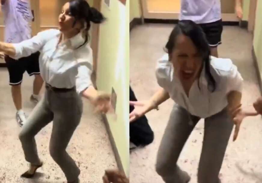 (VIDEO) "Ovo je prenošenje znanja" Profesorka iz Hrvatske ZAPLESALA SA MATURANTIMA, pa izazvala haos na mrežama, vode se rasprave da li je PRETJERALA
