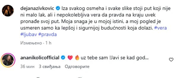 FOTO: DEJANAZIVKOVIC/INSTAGRAM/SCREENSHOT