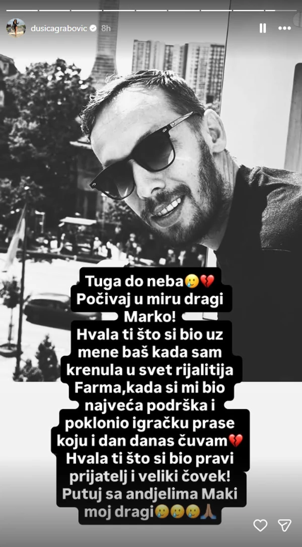 FOTO: DUSICAGRABOVIC/INSTAGRAM/SCREENSHOT