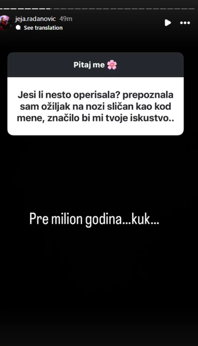 FOTO: JEJA.RADANOVIC/INSTAGRAM/SCREENSHOT