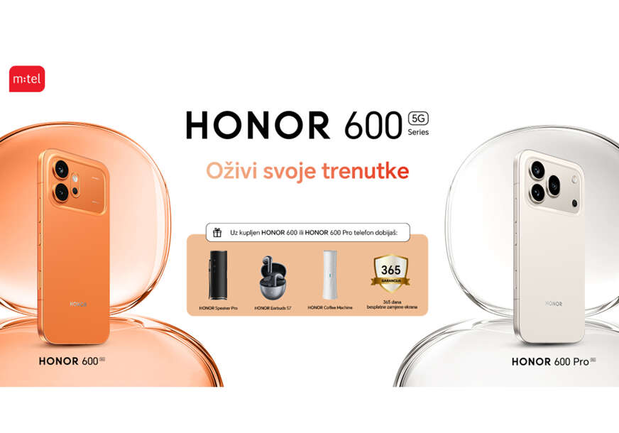 Fantastična HONOR 600 serija uz sjajne poklone u m:tel ponudi