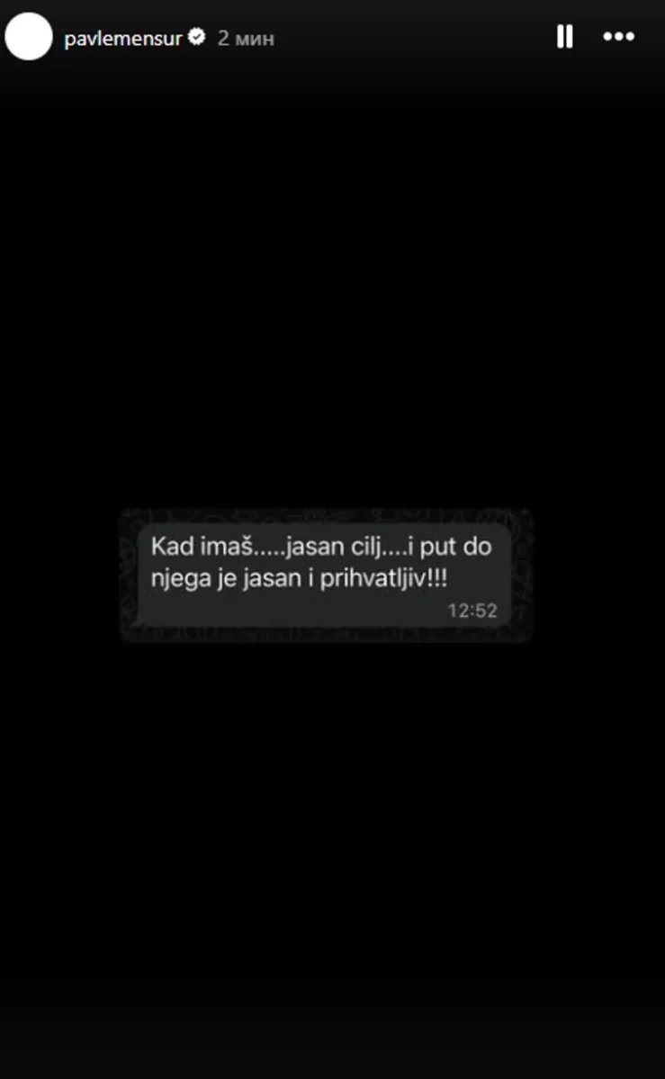 FOTO: : PAVLEMENSUR / INSTAGRAM/SCREENSHOT
