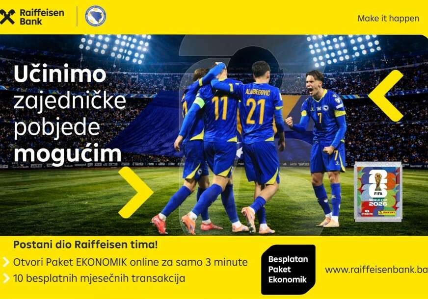 Raiffeisen Banka fudbalska groznica: 10 paketića Panini sličica za nove klijente