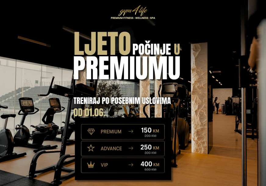 (FOTO) Ljeto počinje u Premiumu: Gym4Life Premium tokom cijelog juna sa posebnim uslovima članstva