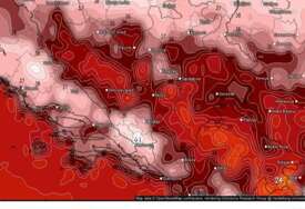 ČEKAJU NAS EKSTREMNE VRUĆINE Mapa BiH u CRVENOM, meteorolozi najavili 42 stepena u hladu, evo i kad