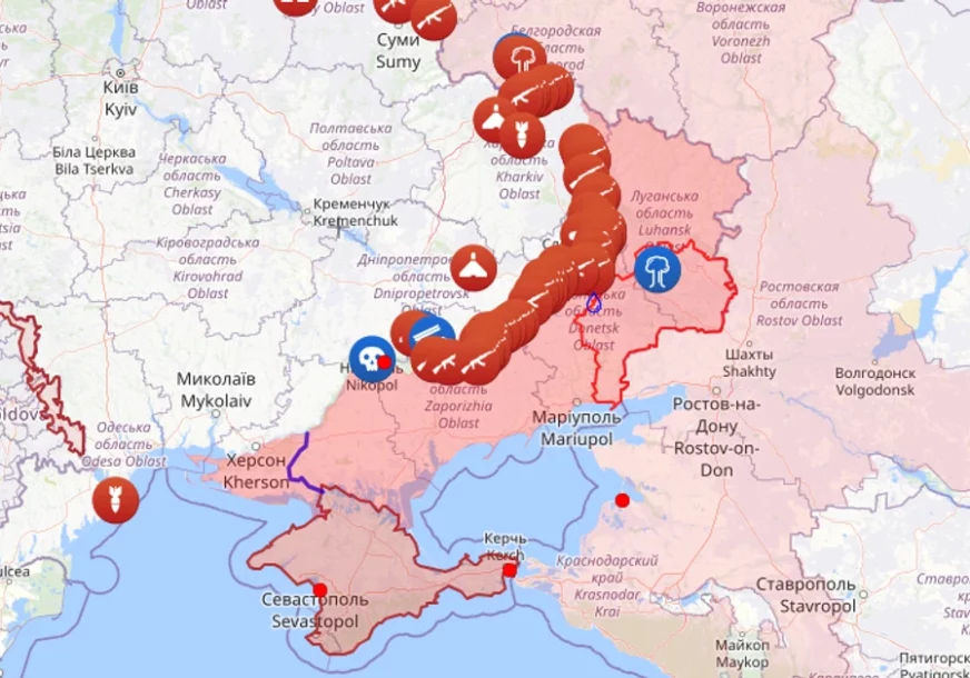 (MAPA) PUTINU SVE TEŽE DA NAMETNE USLOVE Ukrajina tvrdi da je povratila teritoriju veličine jednog grada