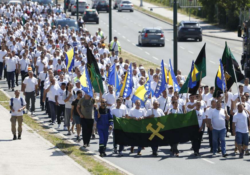 protest zeničkih rudara