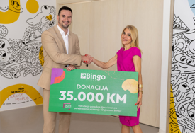 Bingo Group donirao 35.000 KM za unapređenje uslova u Dnevnom centru Udruženja „Dajte nam šansu“