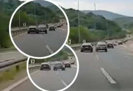(VIDEO) BMW NAGLO UDARIO U RENO Jeziv snimak sa auto-puta, izbjegnut lančani sudar kod Bubanj potoka