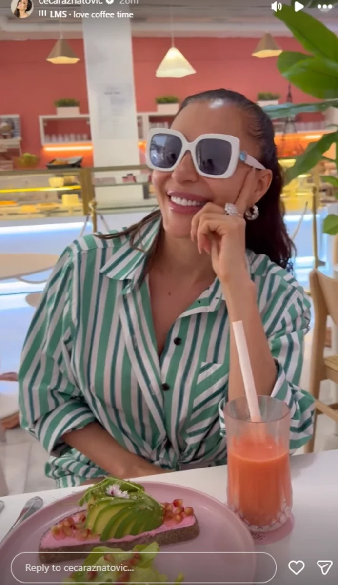 FOTO: CECA RAŽNATOVIĆ/INSTAGRAM SCREENSHOT