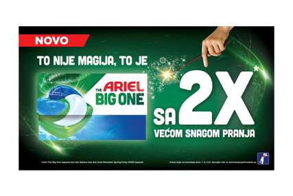 Ariel predstavlja The Big One – novu generaciju pranja bez kompromisa